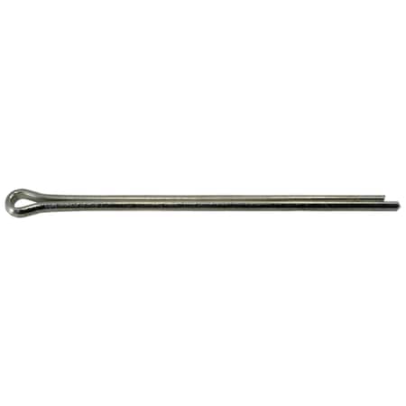Midwest Fastener Extended Prong Cotter Pin, 1/4 in Dia, 6 in L, Steel, 4 PK 930291